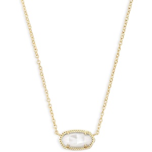 Kendra Scott Elisa Pendant Necklace for Women, Fashion Jewelry, 14k Gold-Plated(GOLD – IVORY MOTHER OF PEARL)