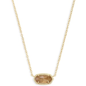 Kendra Scott Elisa Pendant Necklace for Women, Fashion Jewelry, 14k Gold-Plated(GOLD – ORANGE CITRINE QUARTZ)