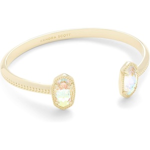 Kendra Scott Elton Cuff Bracelet for Women, Fashion Jewelry(GOLD – IRIDESCENT DICHROIC GLASS)