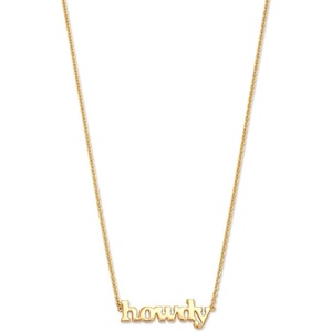 Kendra Scott Howdy Pendant Necklace in 18k Gold Vermeil, Demi-Fine Jewelry for Women
