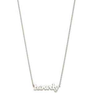 Kendra Scott Howdy Pendant Necklace in Sterling Silver, Demi-Fine Jewelry for Women