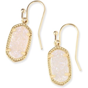 Kendra Scott Lee Drop Earrings for Women(GOLD – IRIDESCENT DRUSY)