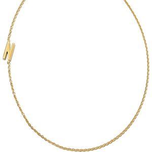 Kendra Scott Letter A-Z Inline Initial Necklace, 18k Gold Vermeil(N)