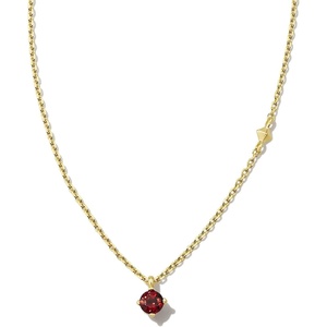 Kendra Scott Maisie 18K Gold Vermeil Pendant Necklace(RED GARNET)