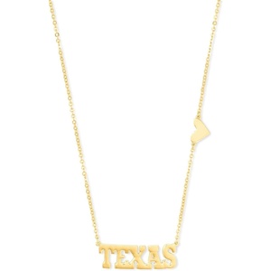 Kendra Scott Texas Pendant Necklace in 18k Gold Vermeil, Demi-Fine Jewelry for Women
