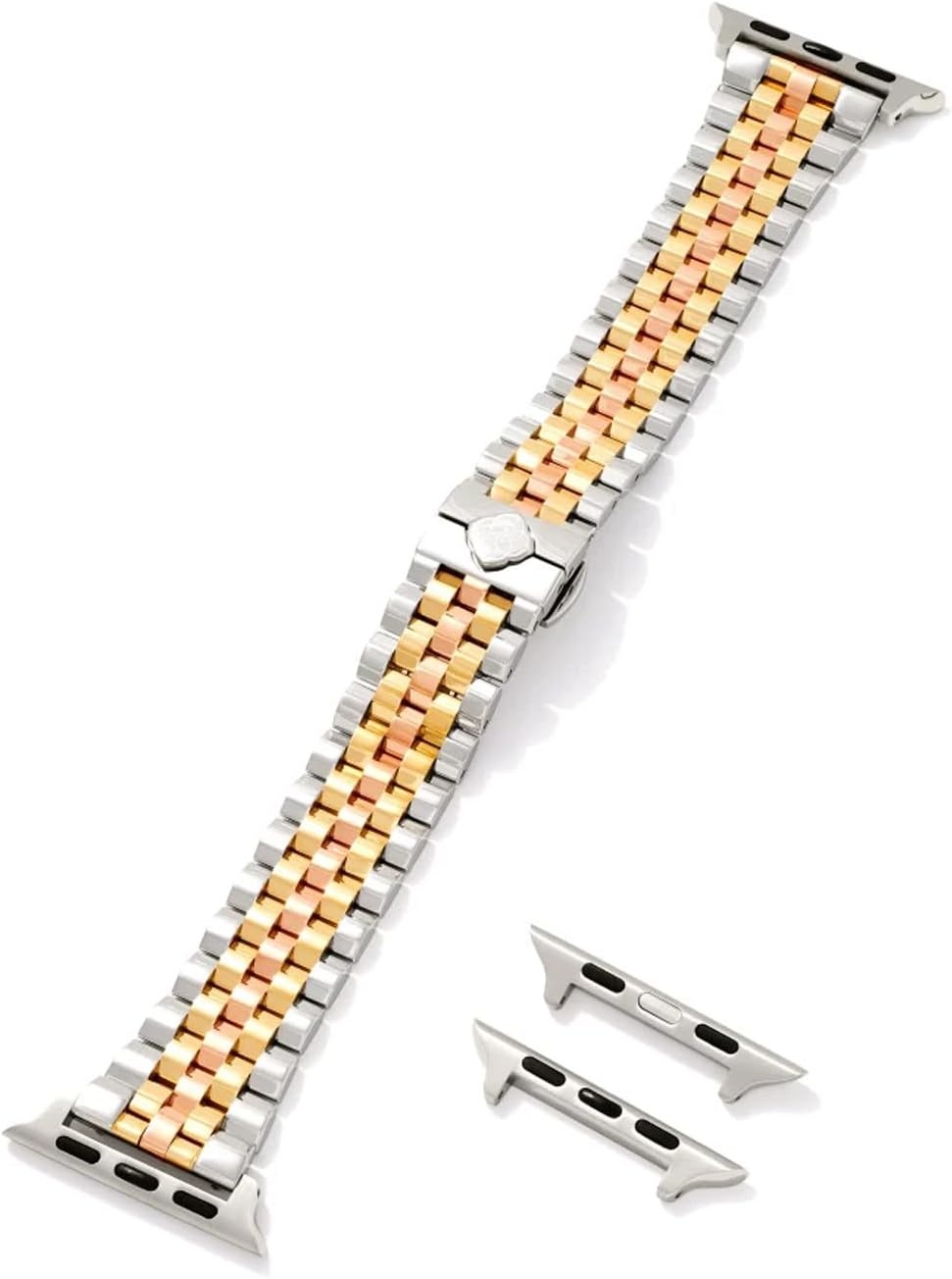 image:imageKendra Scott Alex 5 Link Watch Bands Compatible with Apple Watch Series 18 and Samsung Galaxy WatchGold Silver Rose Gold Stainless Steel