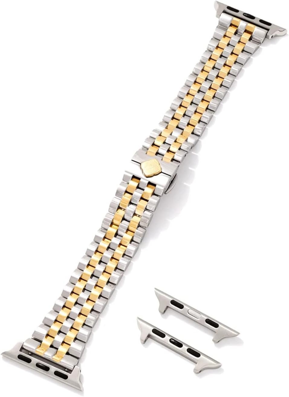 image:imageKendra Scott Alex 5 Link Watch Bands Compatible with Apple Watch Series 18 and Samsung Galaxy WatchGold Silver Stainless Steel