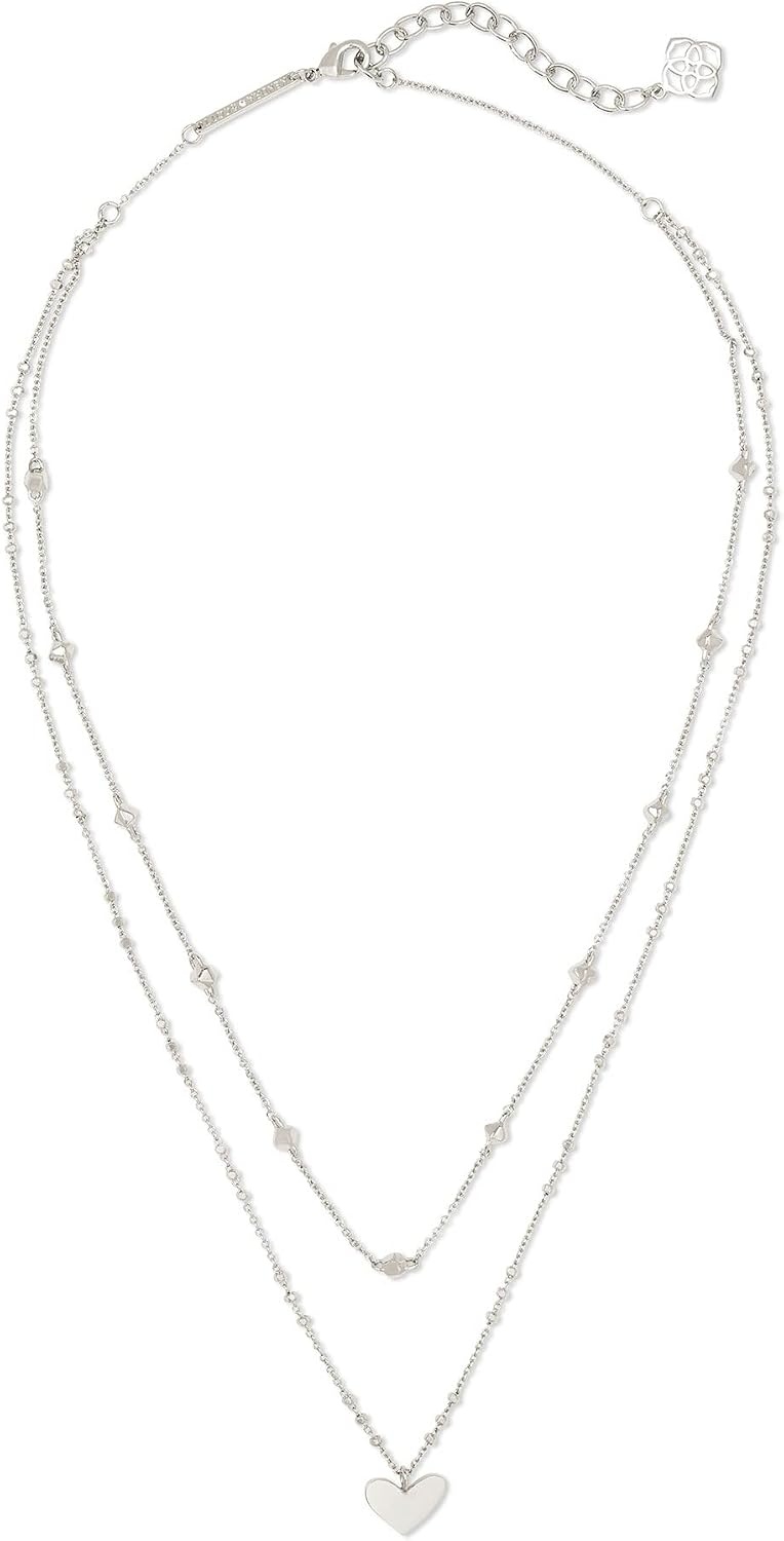 image:imageKendra Scott Ari Heart Multistrand Necklace Fashion Jewelry for WomenRHODIUM METAL