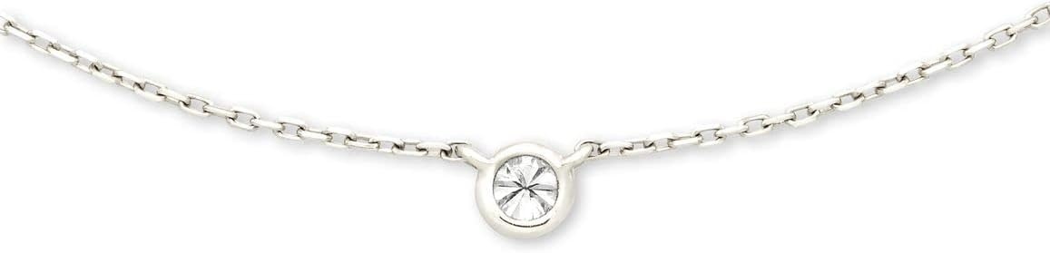 image:imageKendra Scott Audrey Pendant Necklace Fine Jewelry for Women14K WHITE GOLD WHITE DIAMOND