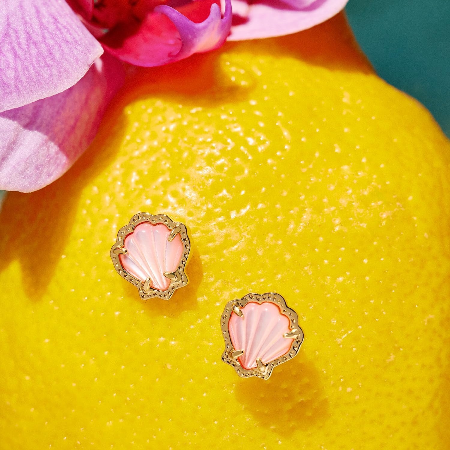 image:imageKendra Scott Brynne Shell Stud Earrings Fashion Jewelry for WomenBLUSH MOTHER OF PEARL