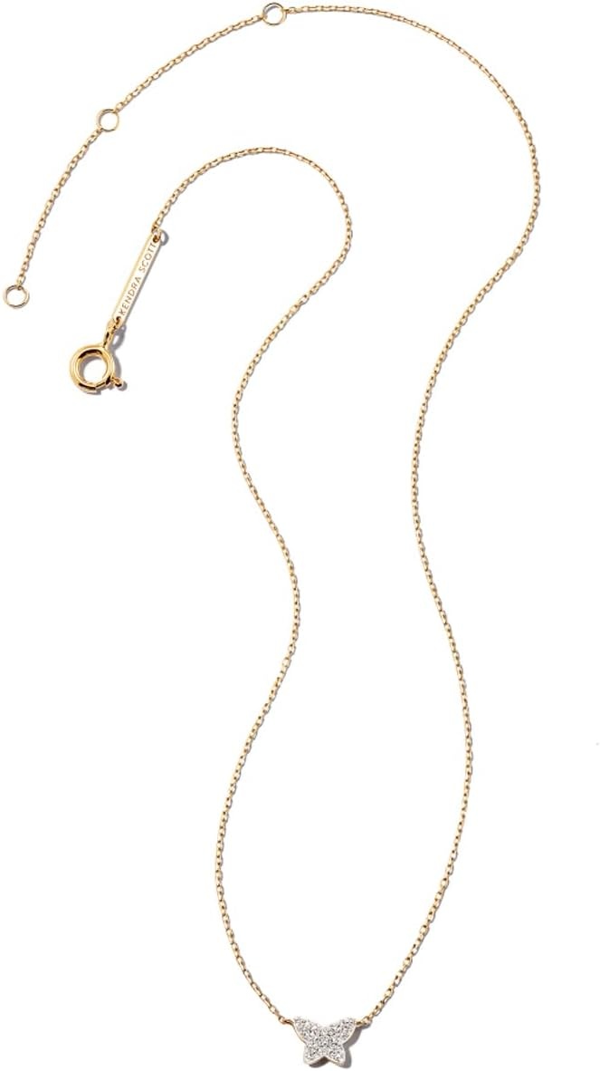 image:imageKendra Scott Butterfly 14k Yellow Gold Necklace in White Diamond Fine Jewelry for Women