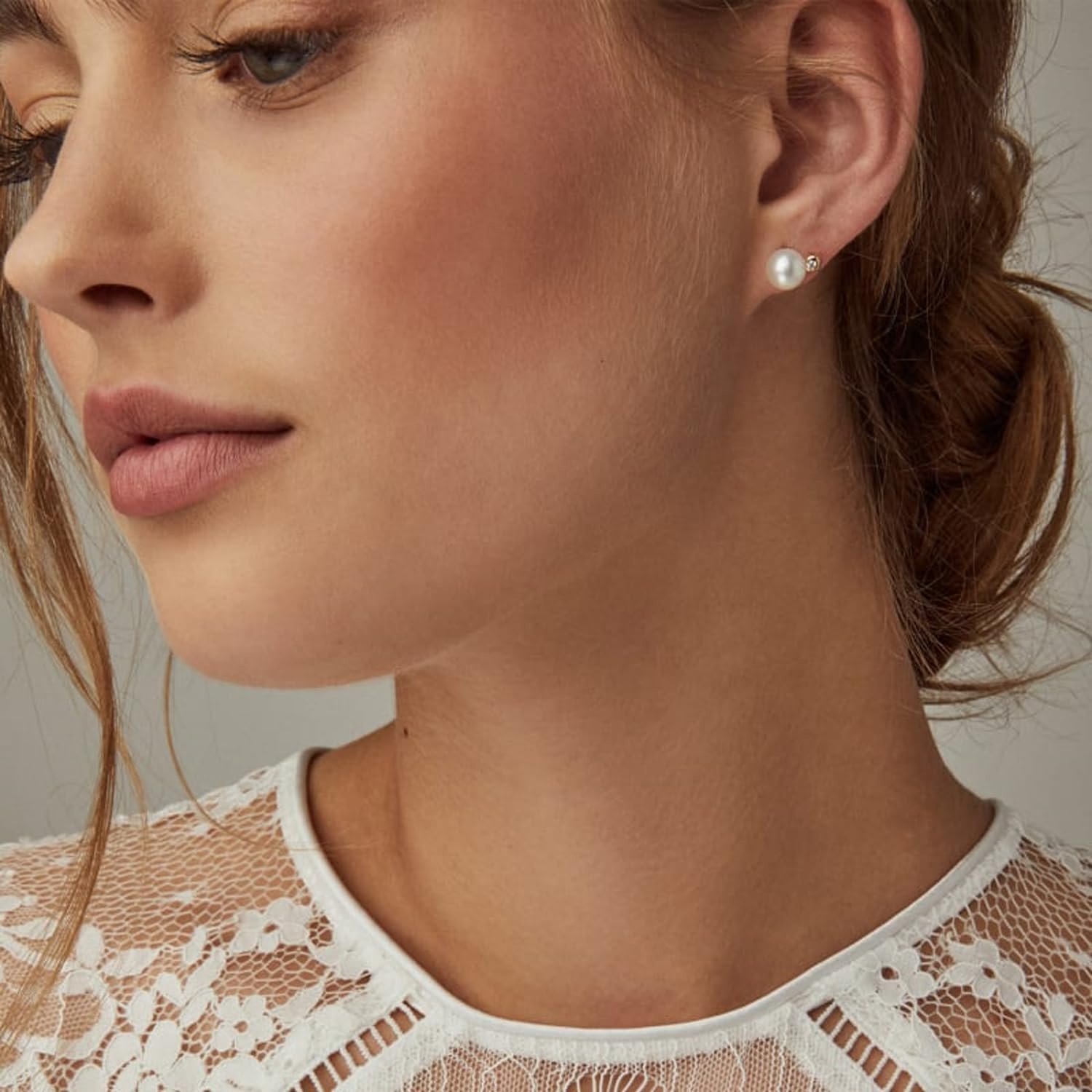image:imageKendra Scott Cathleen Large Stud Earring 14k Yellow Gold Pearl