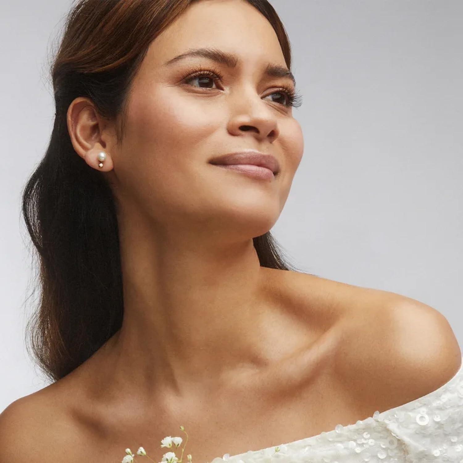 image:imageKendra Scott Cathleen Large Stud Earring 14k Yellow Gold Pearl