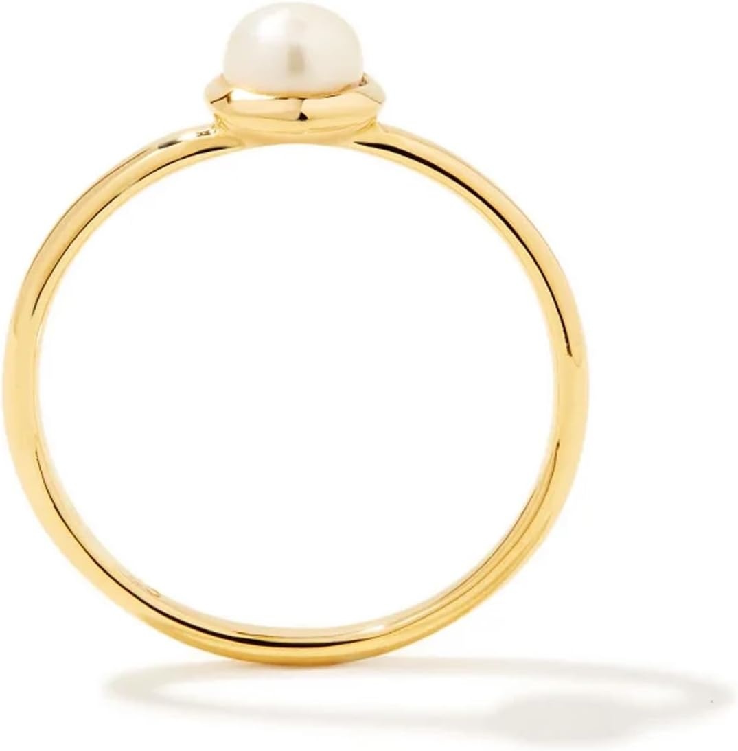image:imageKendra Scott Davie Pearl 18k Gold Vermeil Band RingWHITE PEARL