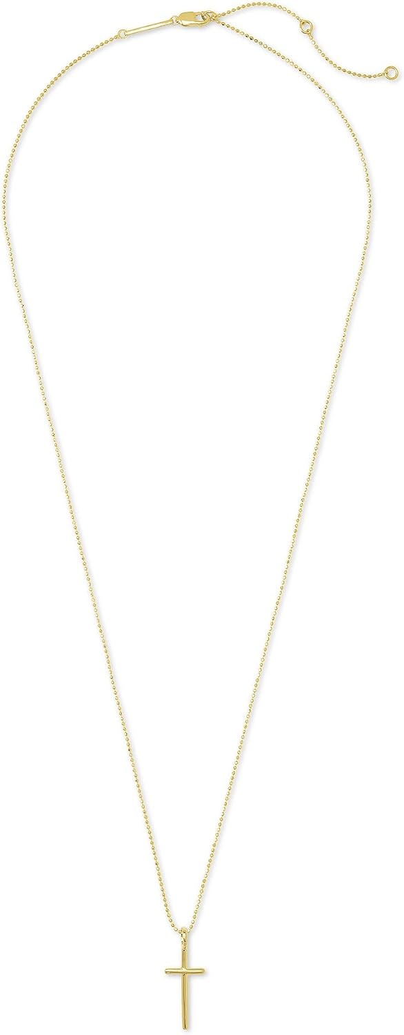 image:imageKendra Scott Davis Cross Charm Necklace in 18k Yellow Gold Vermeil DemiFine Jewelry for Women