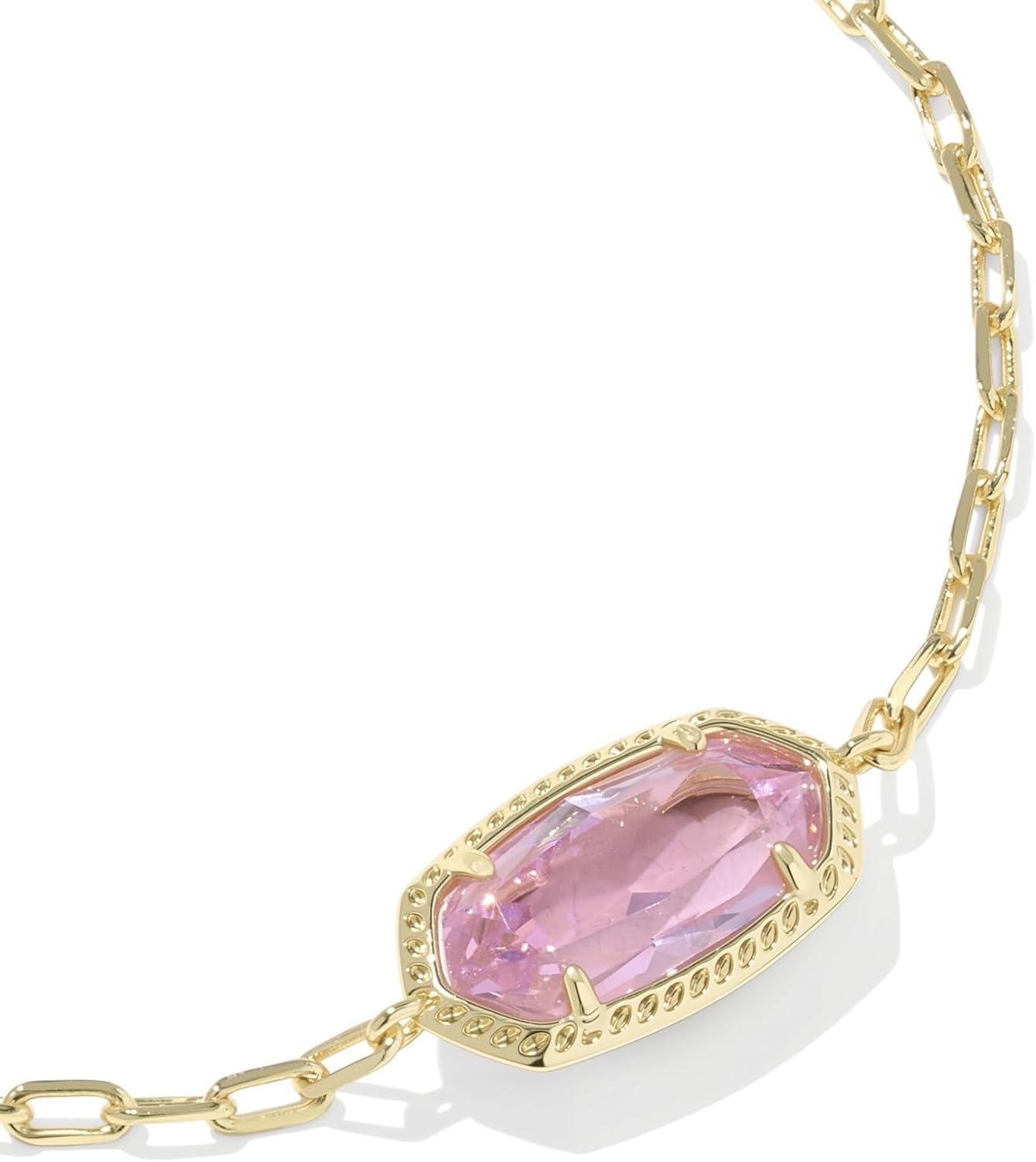 image:imageKendra Scott Elaina Luxe Chain Bracelet Fashion Jewelry for WomenGOLDLIGHT PINK CUBIC ZIRCONIA