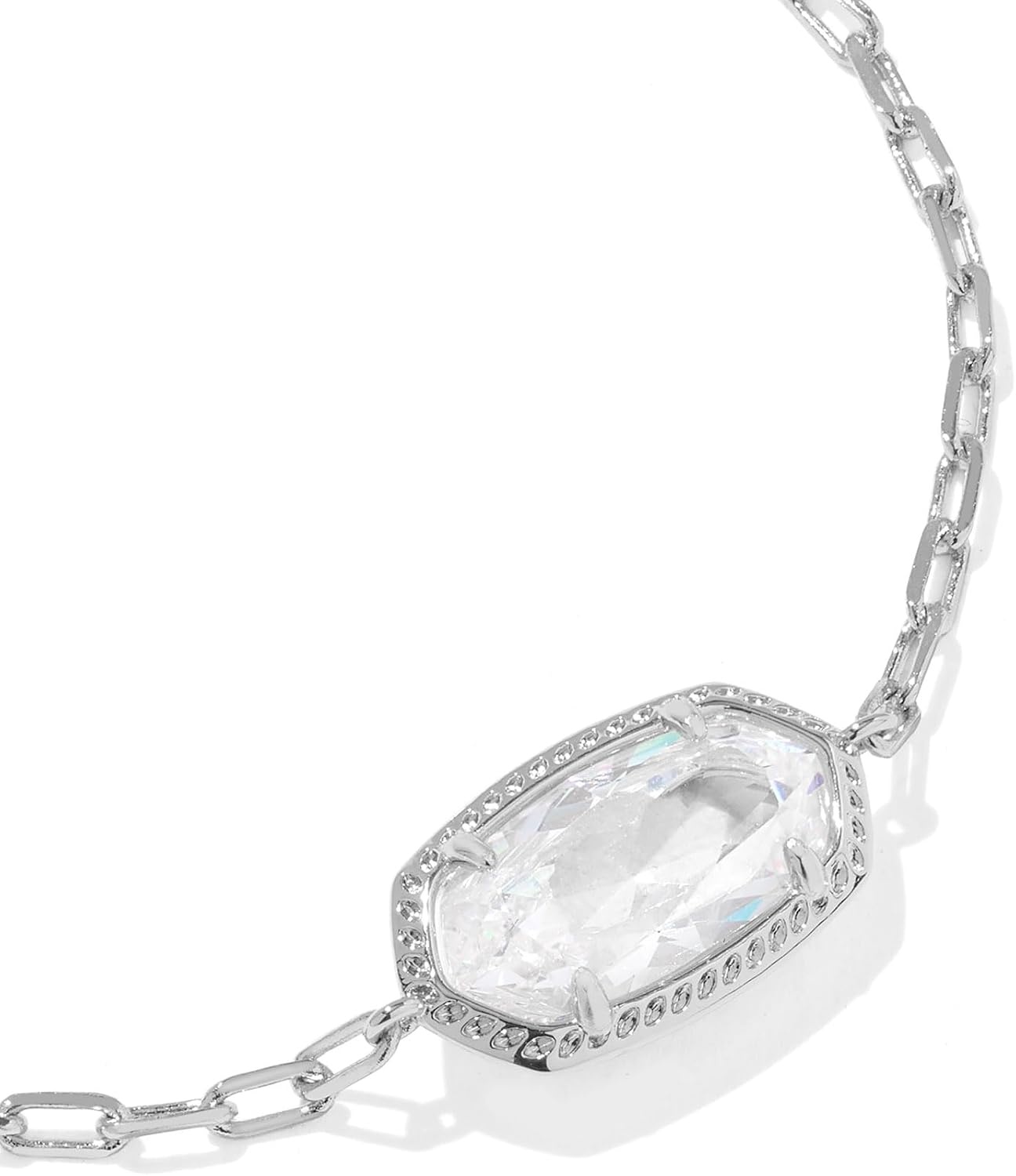 image:imageKendra Scott Elaina Luxe Chain Bracelet Fashion Jewelry for WomenRHODIUMWHITE CUBIC ZIRCONIA