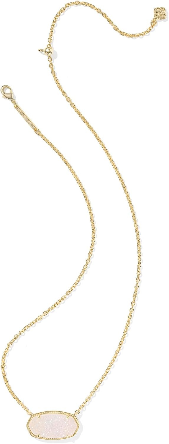 image:imageKendra Scott Elisa Statement Short Pendant NecklaceFashion Jewelry for WomenGOLD IRIDESCENT DRUSY
