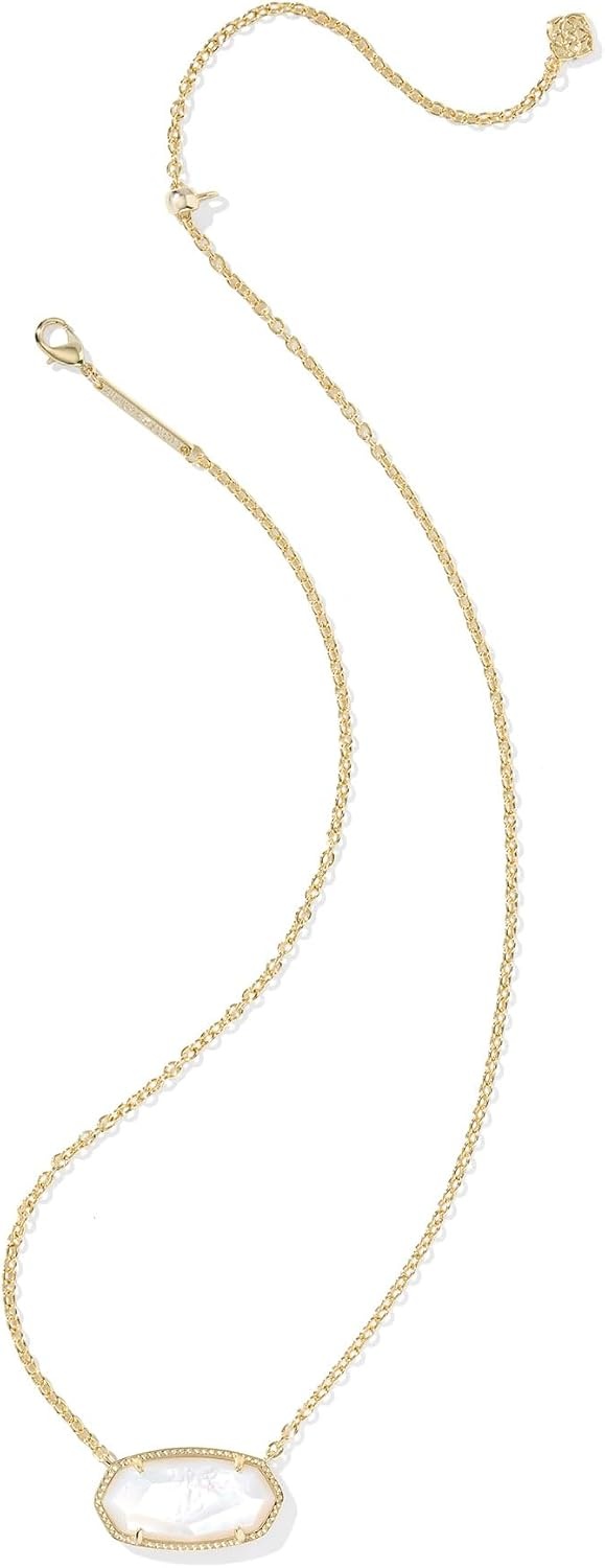 image:imageKendra Scott Elisa Statement Short Pendant NecklaceFashion Jewelry for WomenGOLD IVORY MOTHER OF PEARL