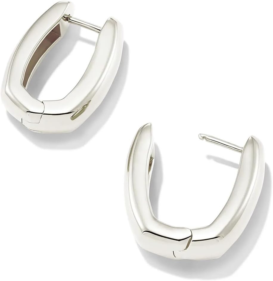 image:imageKendra Scott Ellen Wide Huggie EarringsSTERLING SILVER