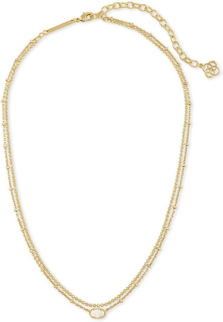 image:imageKendra Scott Emilie Multi Strand Necklace Fashion Jewelry for WomenGOLD IRIDESCENT DRUSY