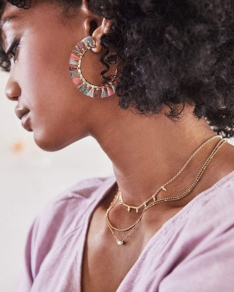 image:imageKendra Scott Emilie Multi Strand Necklace Fashion Jewelry for WomenROSE GOLD SAND DRUSY