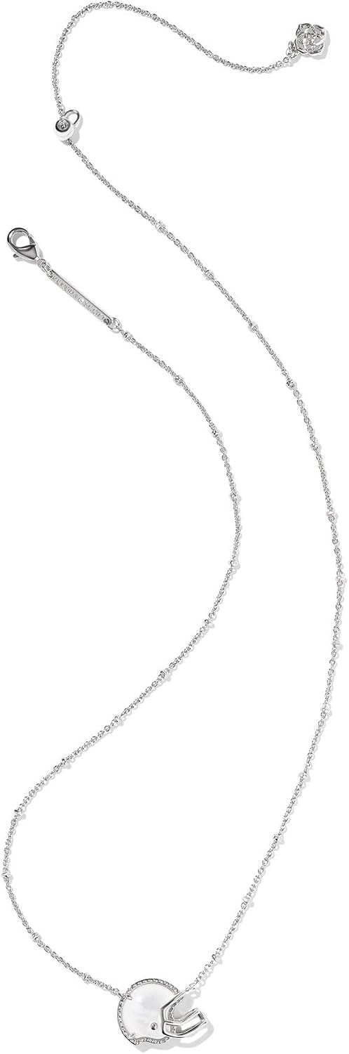 image:imageKendra Scott Football Helmet Short Pendant Necklace Fashion Jewelry for WomenRHODIUMPLATED