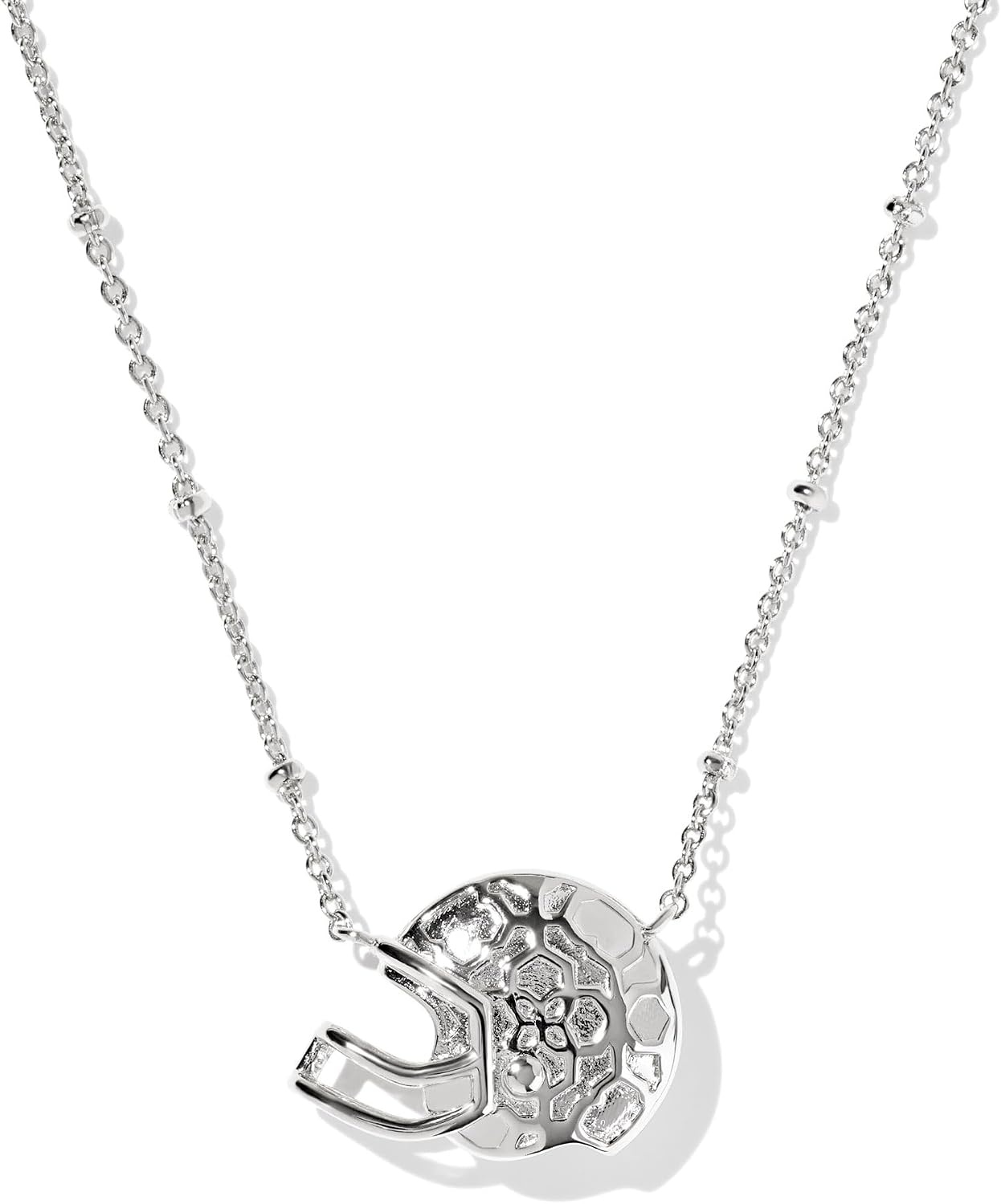 image:imageKendra Scott Football Helmet Short Pendant Necklace Fashion Jewelry for WomenRHODIUMPLATED