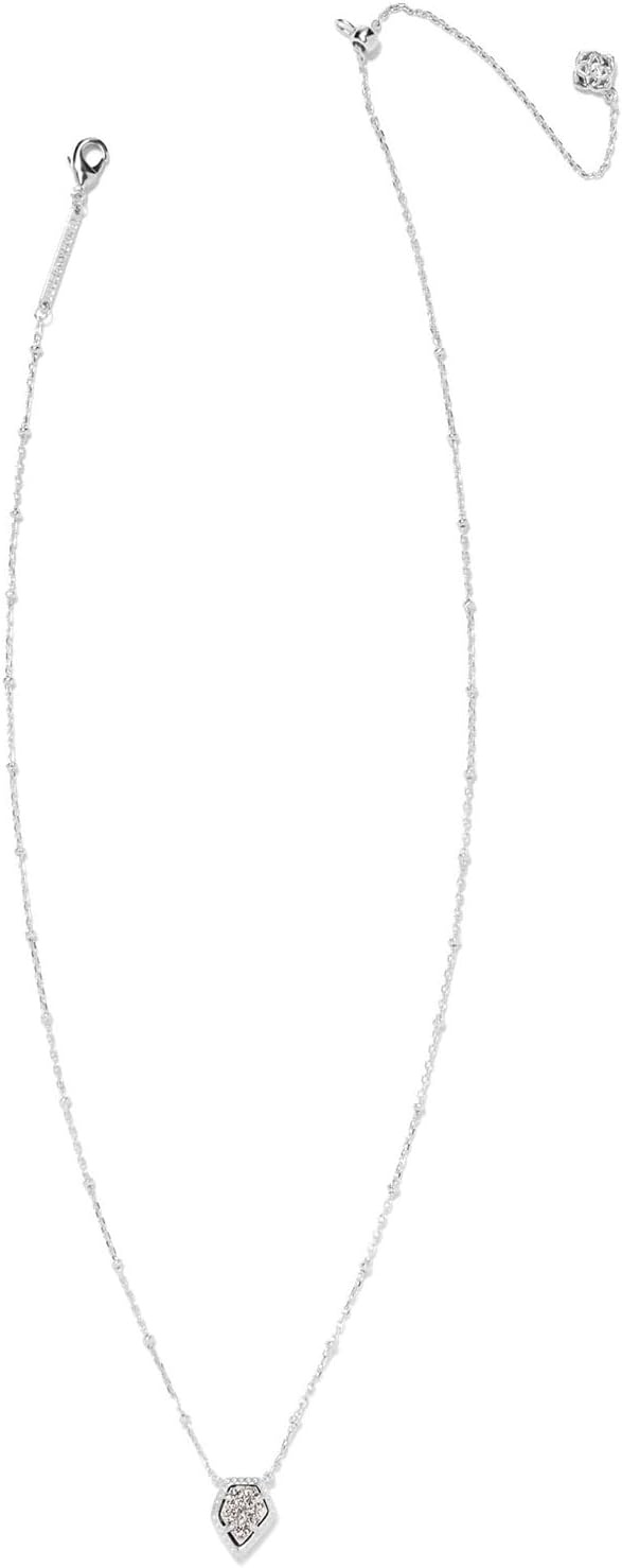 image:imageKendra Scott Framed Tess Satellite Pendant Necklace Fashion Jewelry for WomenRHODIUM PLATINUM DRUSY