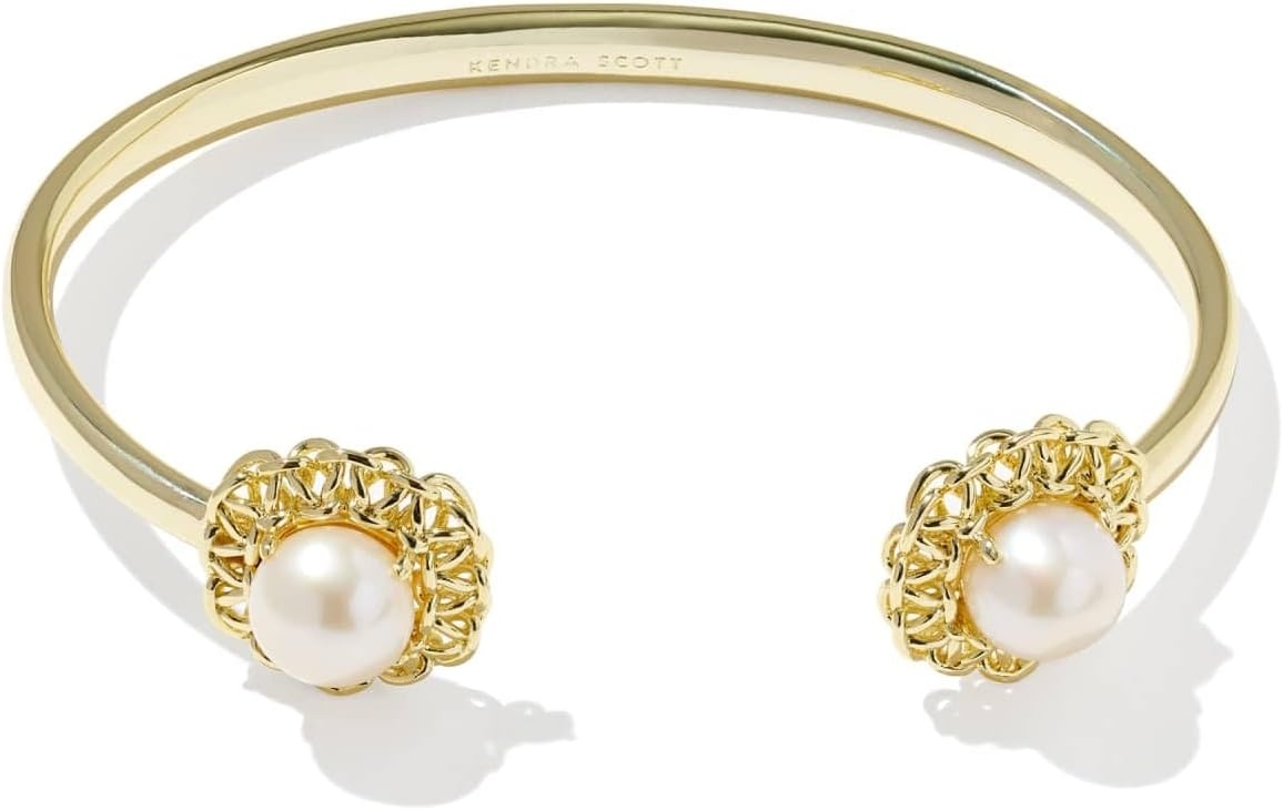 image:imageKendra Scott Gabriella Pearl Cuff Bracelet Fashion Jewelry for WomenGold Freshwater Cultured Pearl