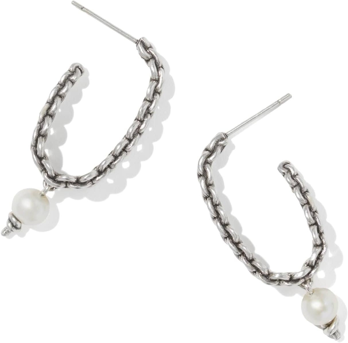 image:imageKendra Scott Gabriella Pearl Hoop Earring Fashion Jewelry for WomenRhodium Freshwater Cultured Pearl