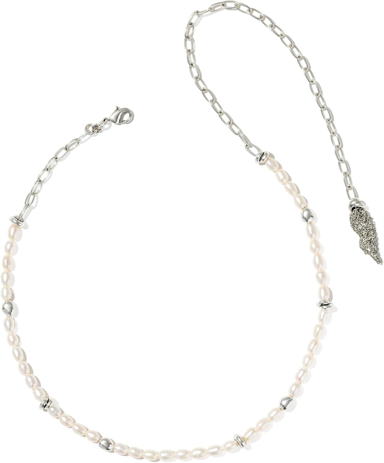 image:imageKendra Scott Gabriella Pearl Strand Necklace Fashion Jewelry for WomenRhodium Freshwater Cultured Pearl