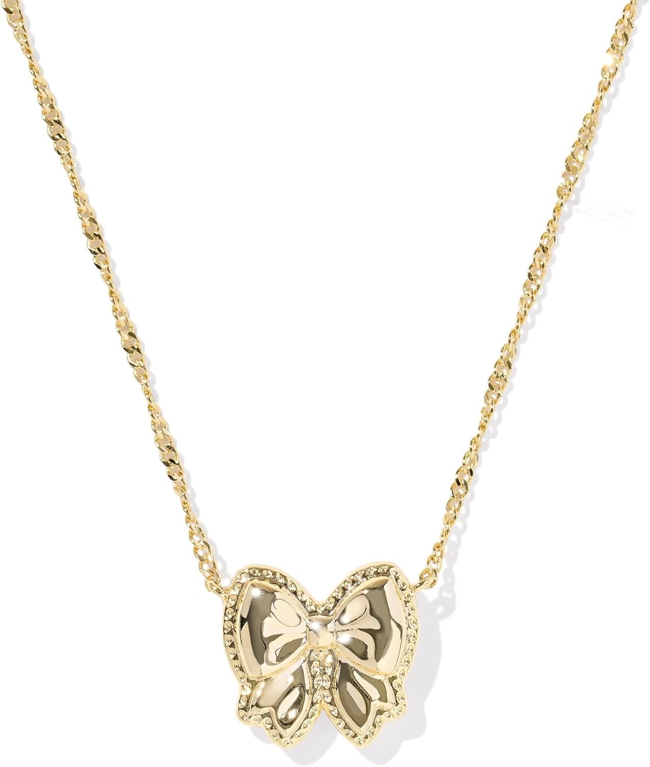 image:imageKendra Scott Haley Bow Short Pendant Necklace Fashion Jewelry for WomenGOLD IVORY MOTHER OF PEARL