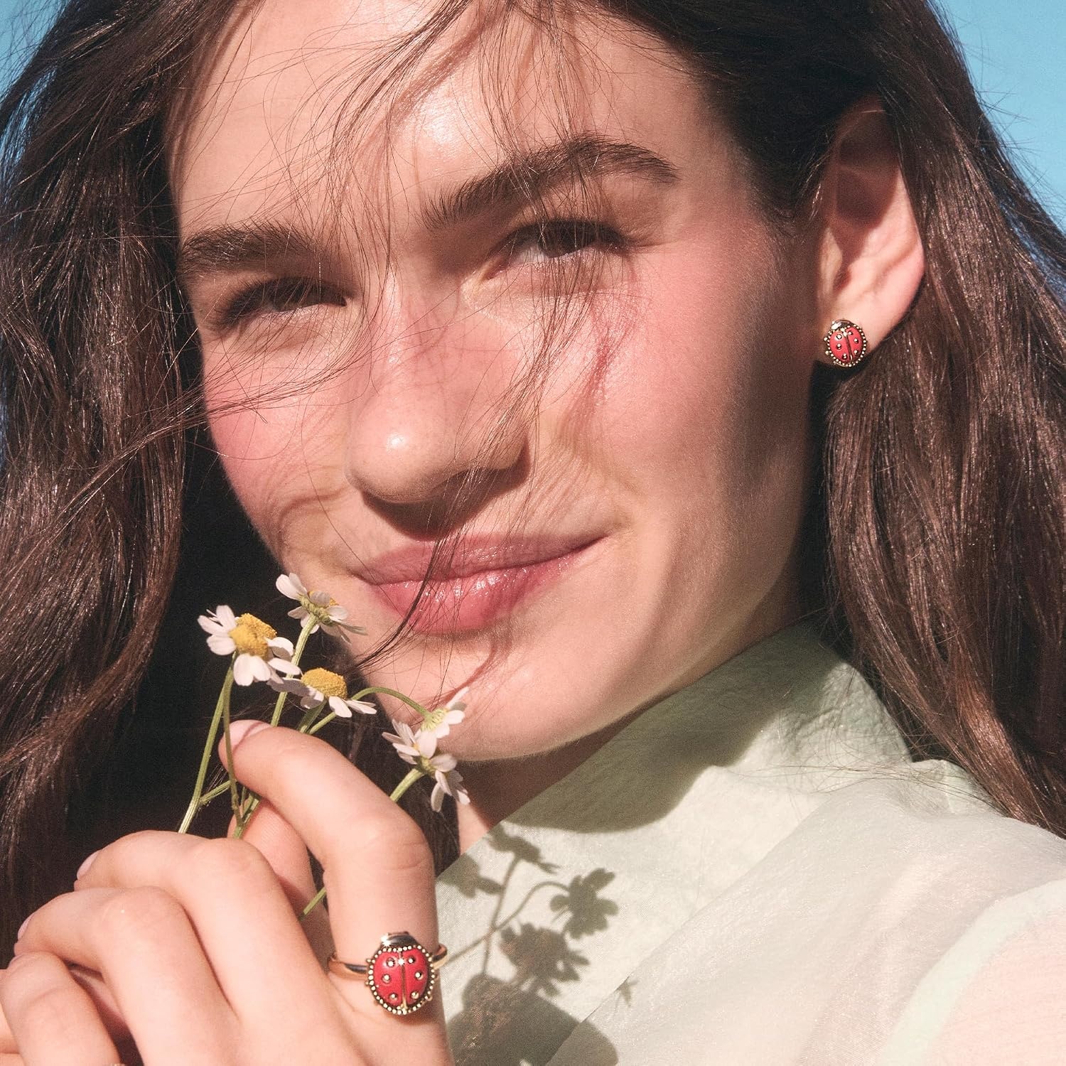 image:imageKendra Scott Lady Bug Stud EarringsGOLDRED MAGNESITE