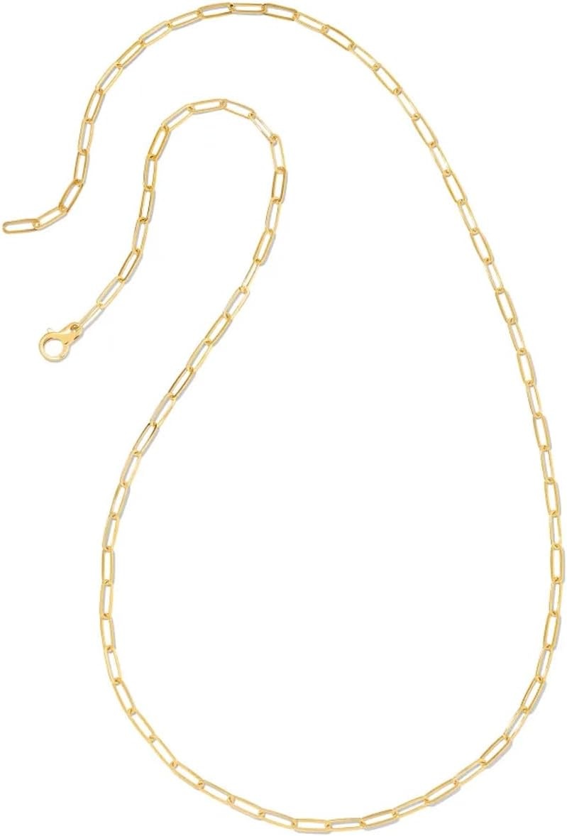 image:imageKendra Scott Large Paperclip Chain Necklace18K YELLOW GOLD VERMEIL