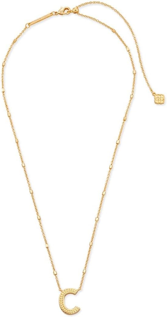 image:imageKendra Scott Letters AZ Pendant Necklace for Women Fashion Jewelry 14k GoldPlated BrassLetter C
