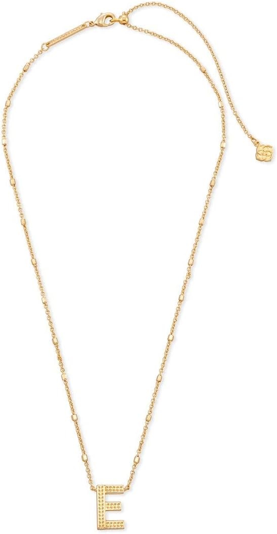 image:imageKendra Scott Letters AZ Pendant Necklace for Women Fashion Jewelry 14k GoldPlated BrassLetter E