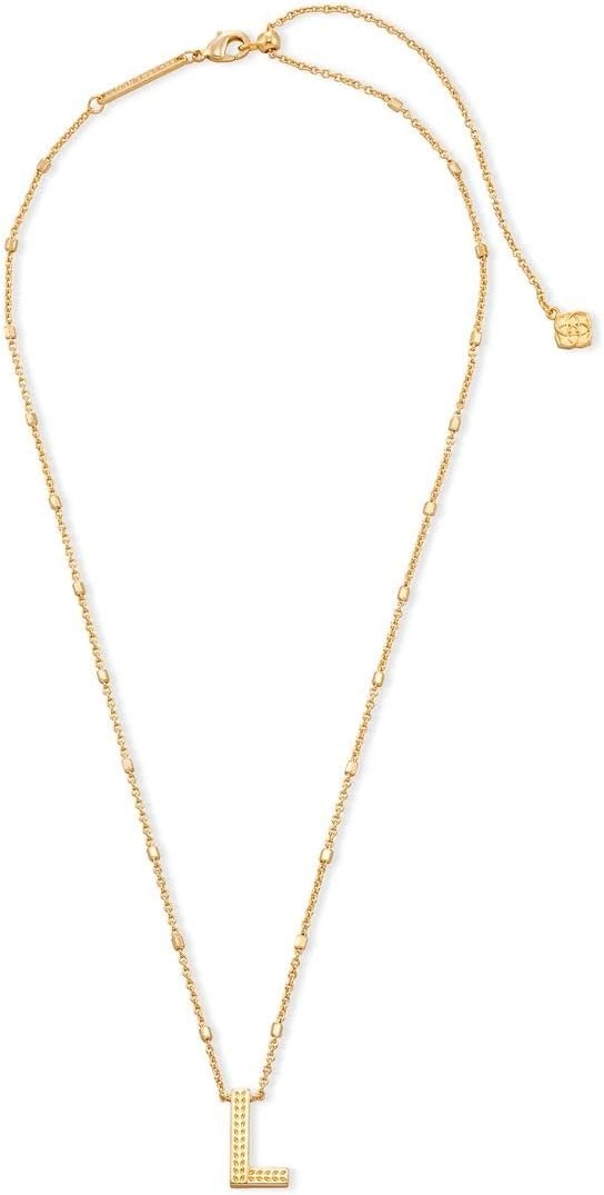 image:imageKendra Scott Letters AZ Pendant Necklace for Women Fashion Jewelry 14k GoldPlated BrassLetter L