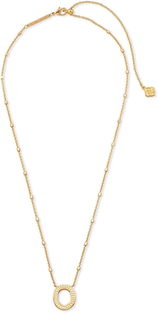 image:imageKendra Scott Letters AZ Pendant Necklace for Women Fashion Jewelry 14k GoldPlated BrassLetter O