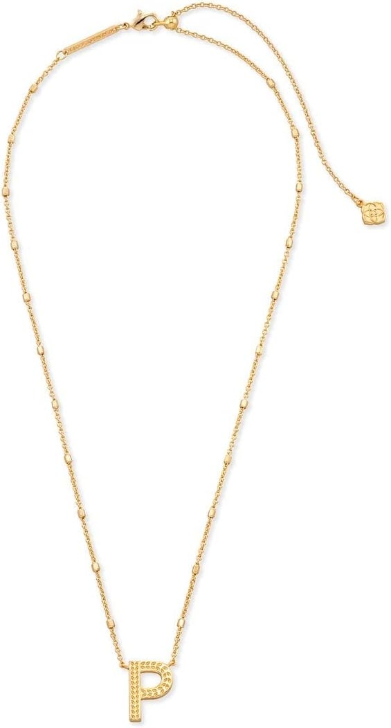 image:imageKendra Scott Letters AZ Pendant Necklace for Women Fashion Jewelry 14k GoldPlated BrassLetter P