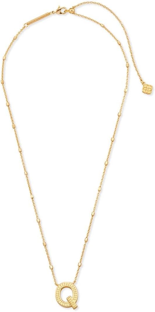 image:imageKendra Scott Letters AZ Pendant Necklace for Women Fashion Jewelry 14k GoldPlated BrassLetter Q