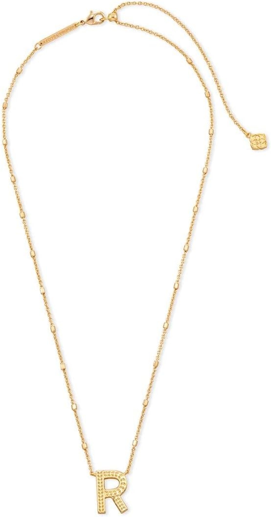 image:imageKendra Scott Letters AZ Pendant Necklace for Women Fashion Jewelry 14k GoldPlated BrassLetter R