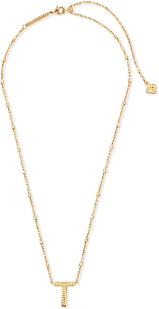 image:imageKendra Scott Letters AZ Pendant Necklace for Women Fashion Jewelry 14k GoldPlated BrassLetter T