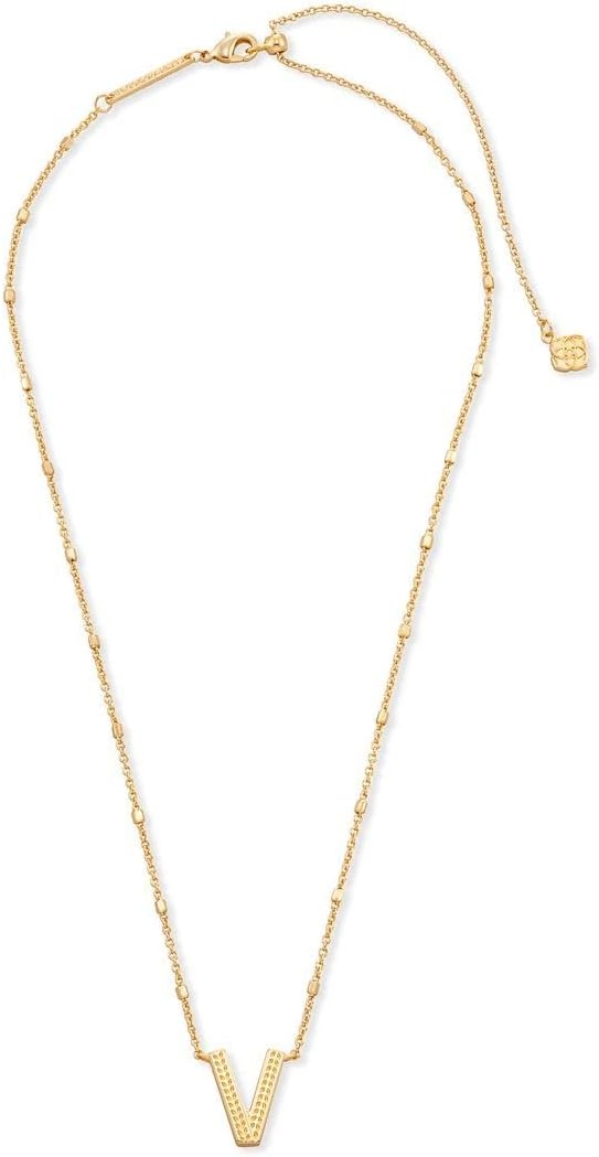 image:imageKendra Scott Letters AZ Pendant Necklace for Women Fashion Jewelry 14k GoldPlated BrassLetter V