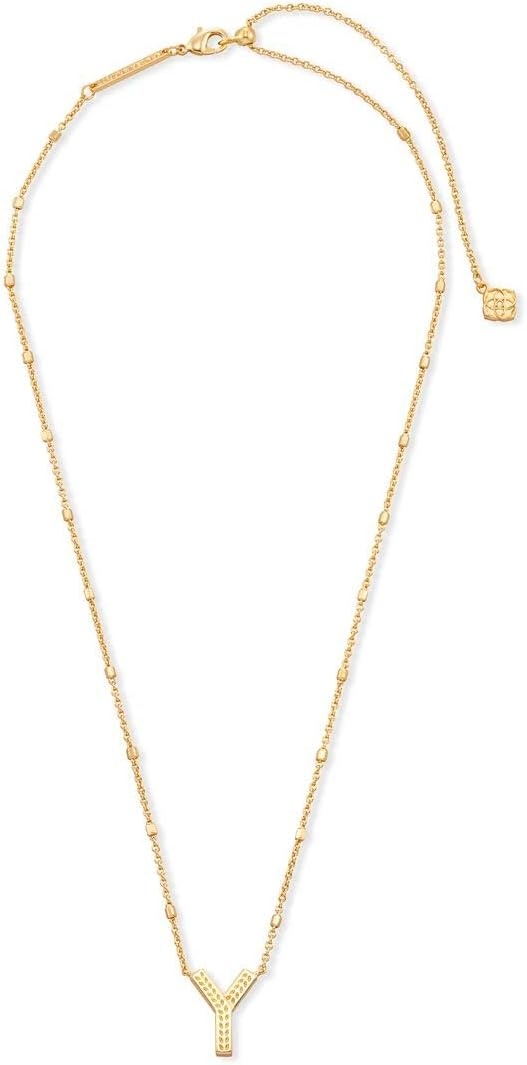 image:imageKendra Scott Letters AZ Pendant Necklace for Women Fashion Jewelry 14k GoldPlated BrassLetter Y