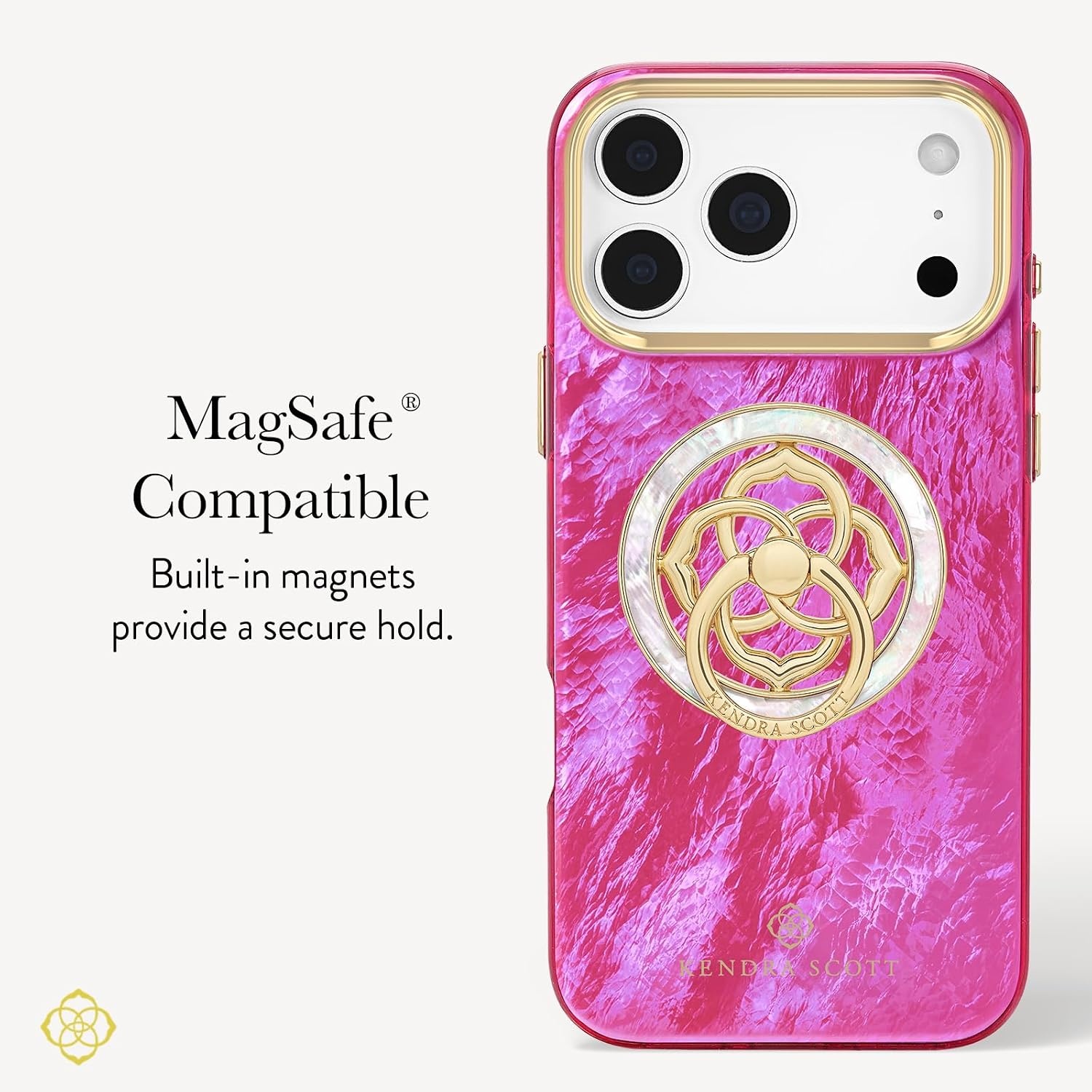 image:imageKendra Scott Magnetic Phone Ring Grip with Stand Removable and Collapsible Mother of Pearl MedallionMother of Pearl Medallion