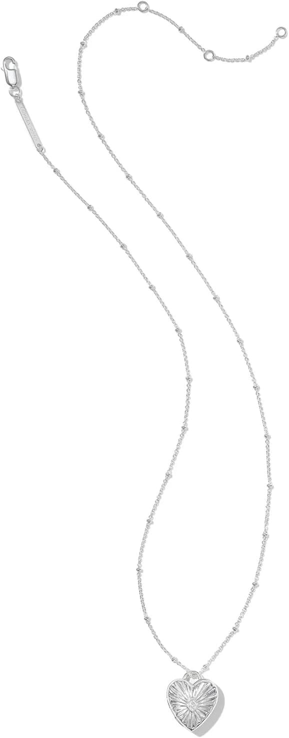 image:imageKendra Scott Meredith Charm Necklace Sterling Silver DemiFine Jewelry for Women White Topaz