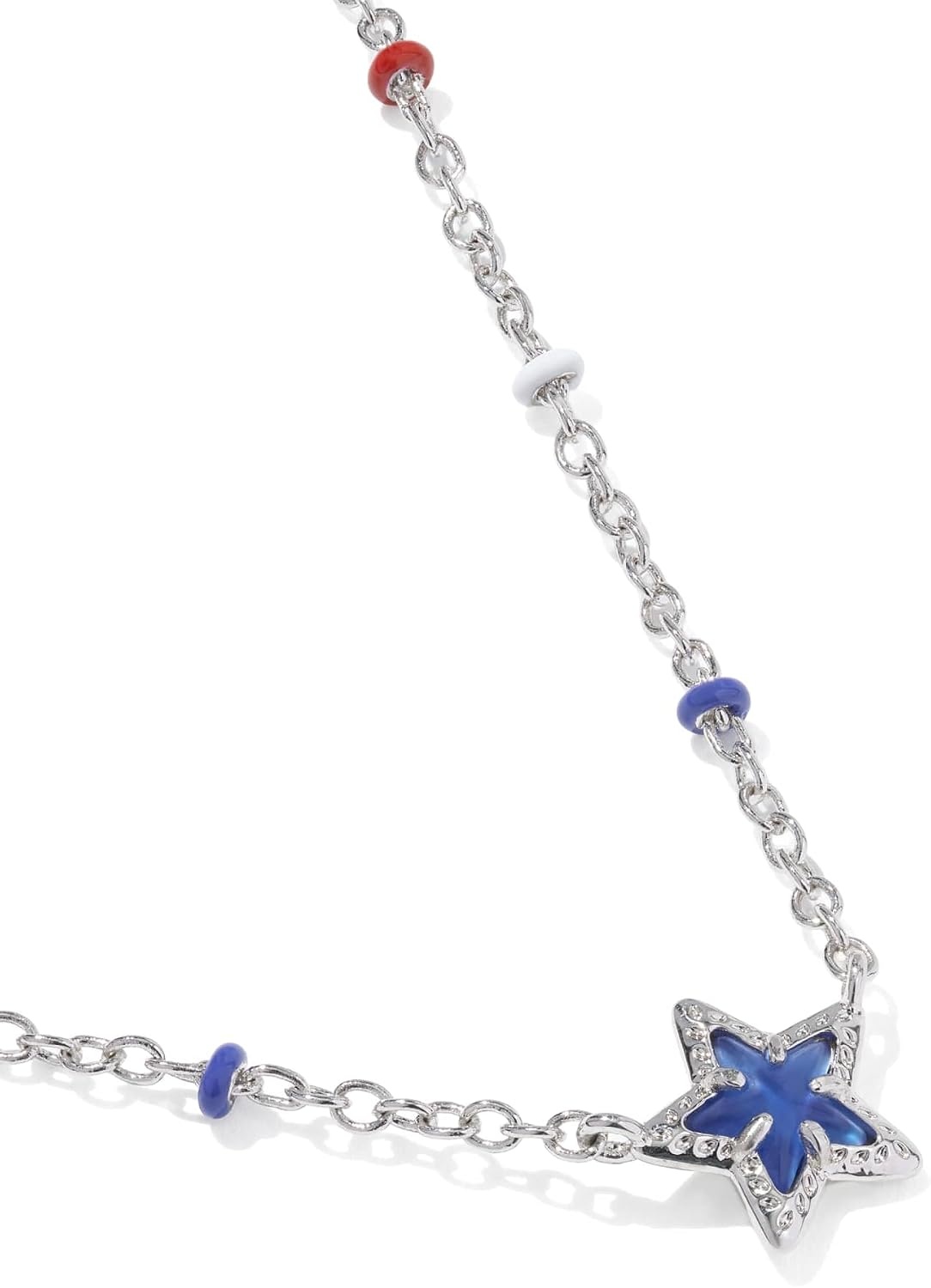 image:imageKendra Scott Mini Cassidy Pendant Necklace Fashion Jewelry for WomenRhodium Cobalt Blue Illusion