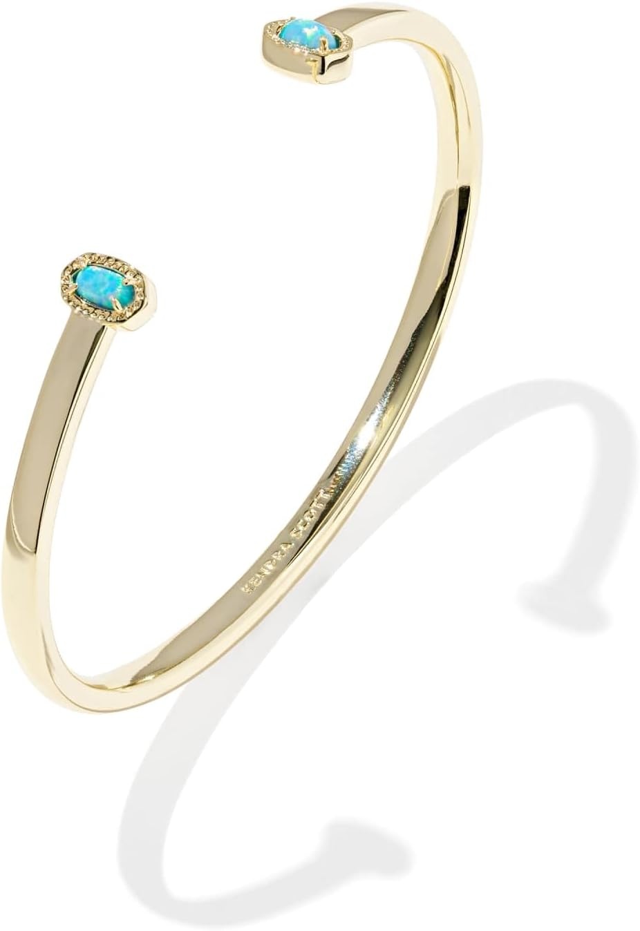 image:imageKendra Scott Mini Elton Cuff Bracelet Fashion Jewelry for WomenGold Blue Lab Grown Opal