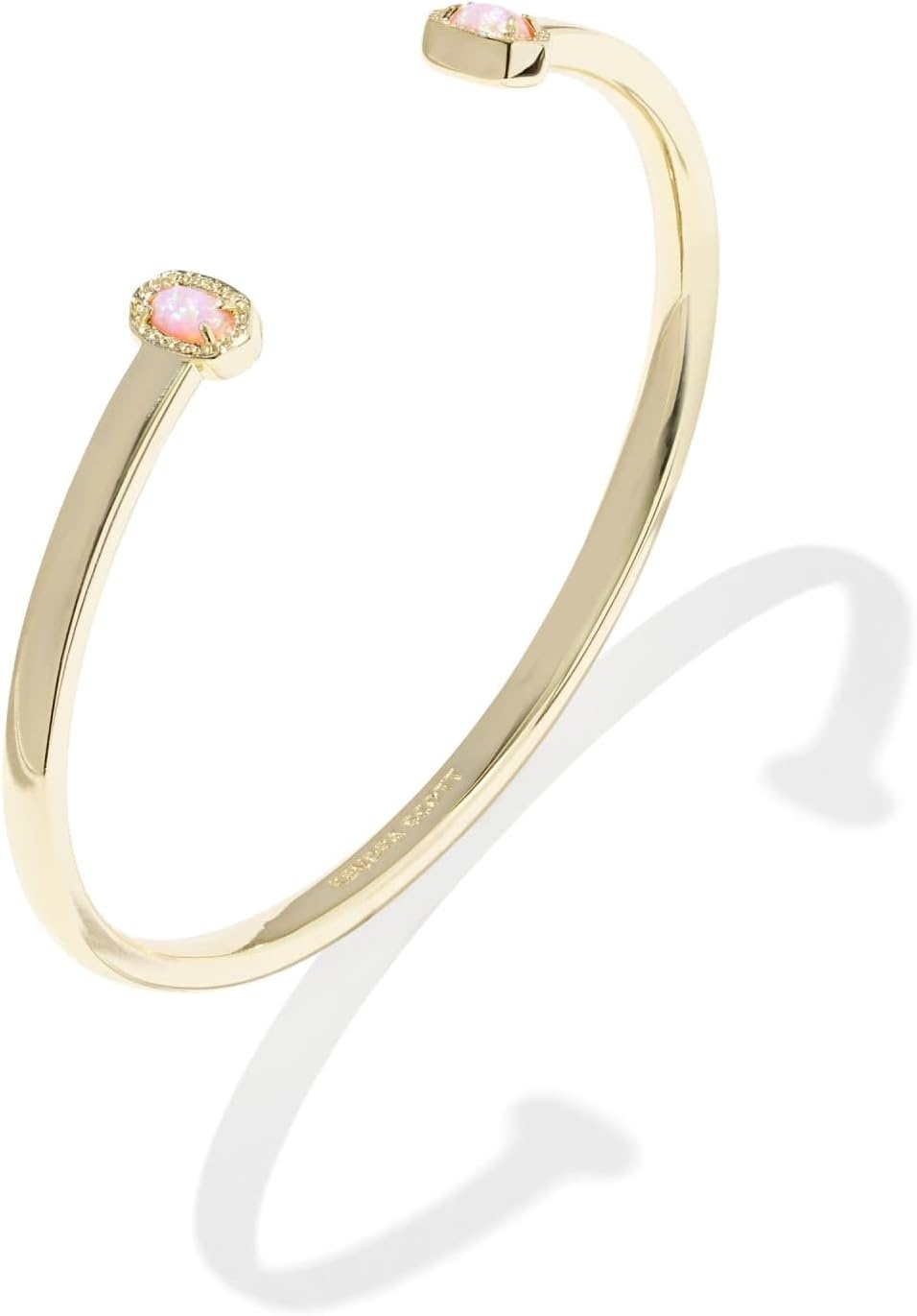 image:imageKendra Scott Mini Elton Cuff Bracelet Fashion Jewelry for WomenGold Light Pink Lab Opal